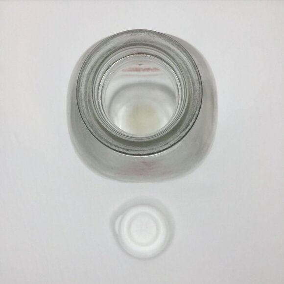 Vintage Set 3 Broguieres Glass Milk Bottles Egg Nog Christmas 2007 Reusable Lids - Picture 8 of 14